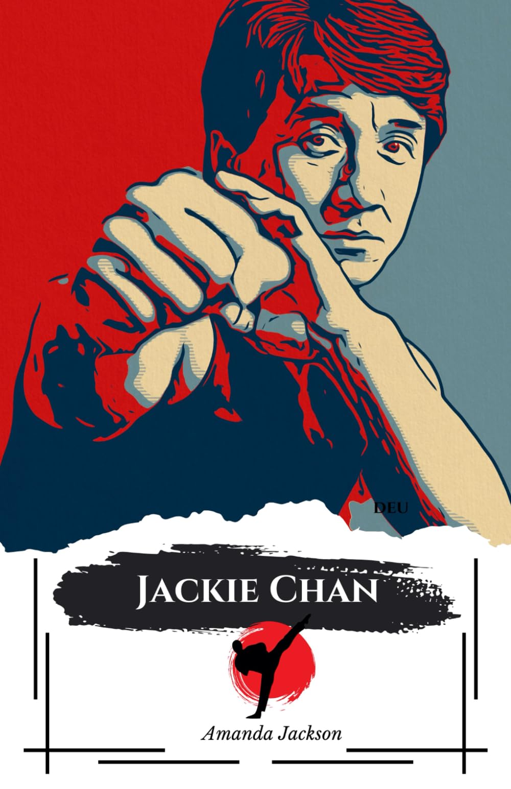 Poster Graffiti Jackie Chan Fatto A Mano - Opera D'Arte Firmata, 23x32.5 Cm, Regalo Originale - Foto 13