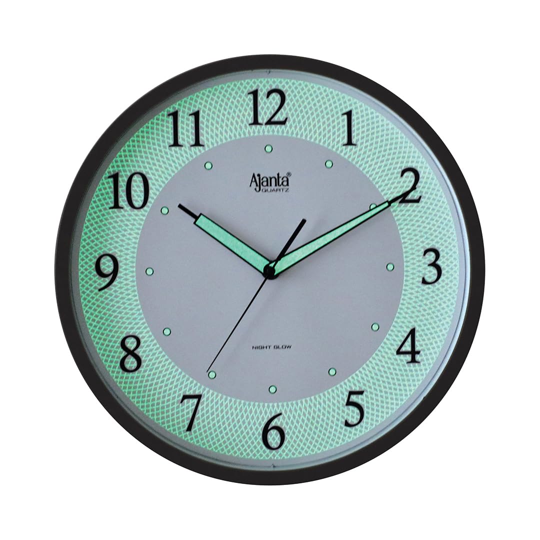 Ajanta Glowing Wall Clock - Night Glow & Radium Dial -2