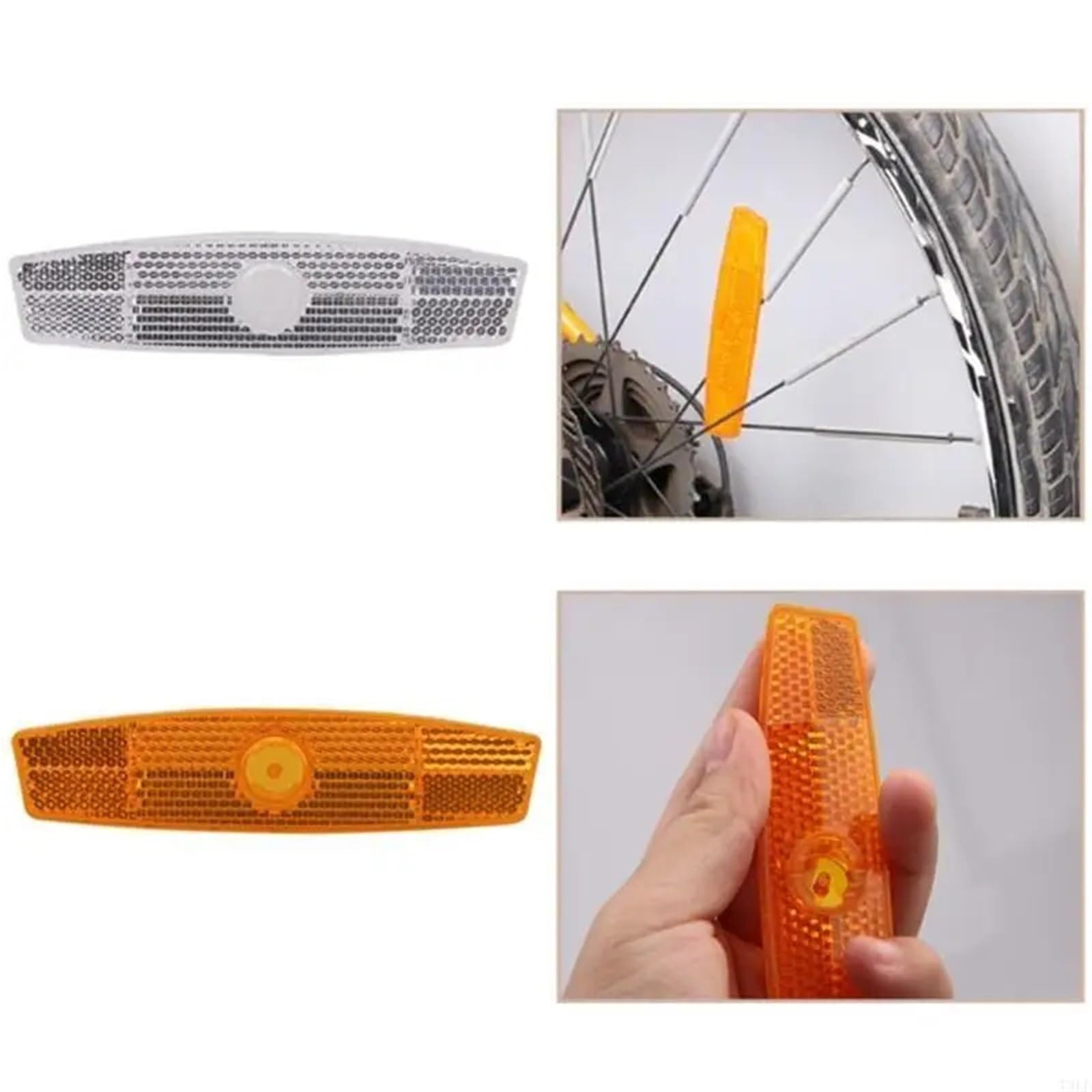 Lot de 20/30 réflecteurs pour rayons de vélo en forme de poisson de montagne en acier