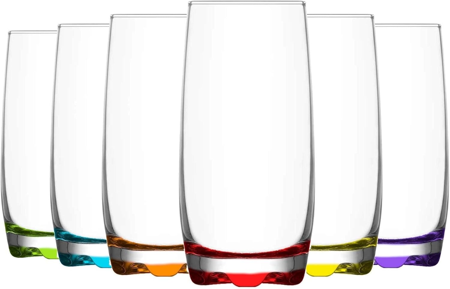 LAV - Adora Highball Glasses - 390ml - Multicolour - Pack of 6