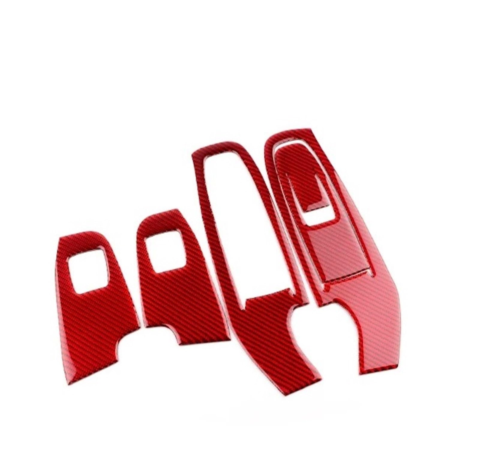 Car Interior Moulding Trim for Subaru for Crosstrek for Impreza 2024 Car Door Window Button Frame LHD RHD Interior Accessories Sticker Interior Accessories(Left Hand Drive Red)