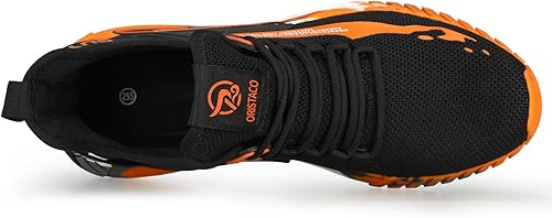 Miniatura 3 de ORISTACO Botas de tripulación de seguridad en el trabajo, zapatillas de deporte ligeras y transpirables con punta de acero para
