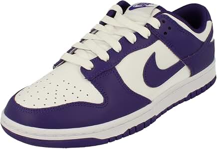 Nike Mens Dunk Low Retro Leather White Court Purple Trainers 9.5