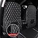 Kick Mats Back Seat Protector Compatible with Ferrari 296 458 488 599 812 California Enzo F12 F430 F8 FXX SF90, Back Seat Cover with 2 Pocket Storage Organizer Waterproof Dirt Proof Travel Accessories