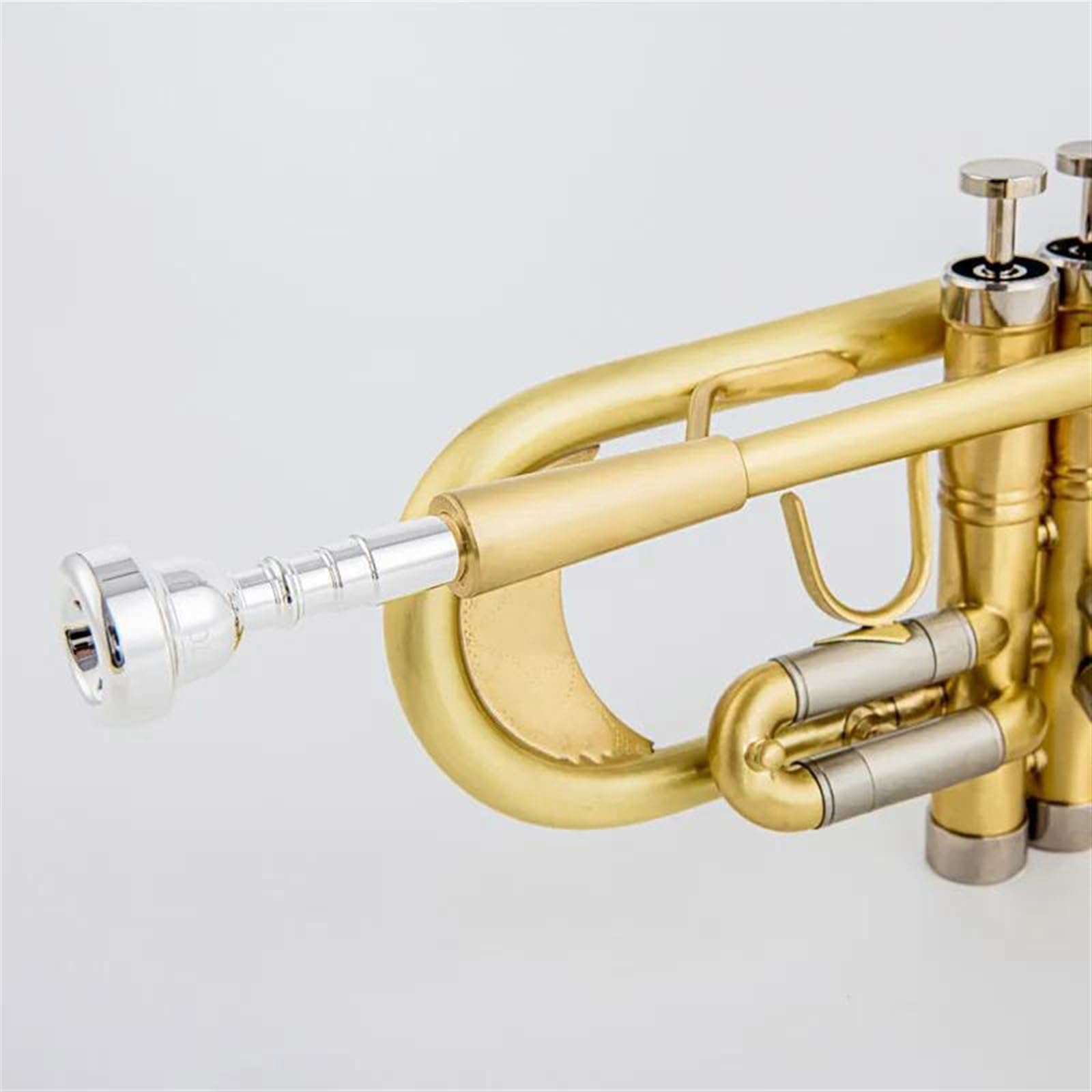Trąbki Trąbka Bb/C Mosiądz Płaski Złoty Malowany Wykwintny Trwały Mosiężny Instrument Muzyczny Profesjonalna Trąbka