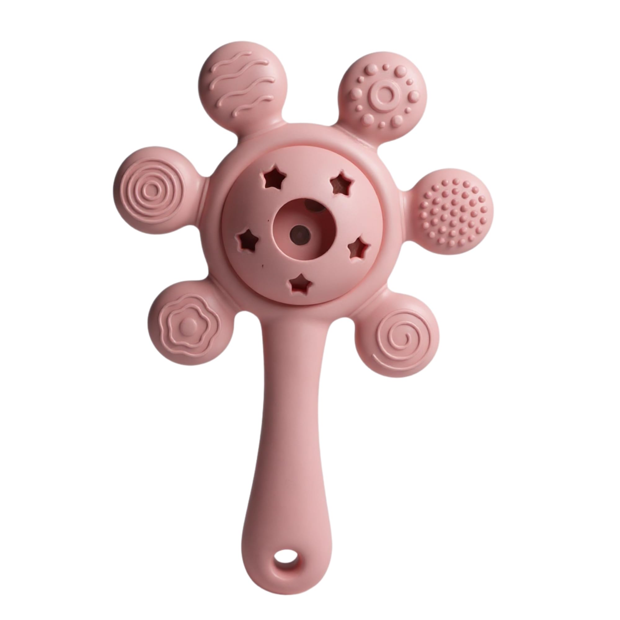 Teether for Baby | Musical Rattle Teethers for 3 to 24 Months | Silicone Rattle Teether | BPA-Free for Easy Teething | Jhunjuna, Baby Feeding Toys (Pink)-picture-25
