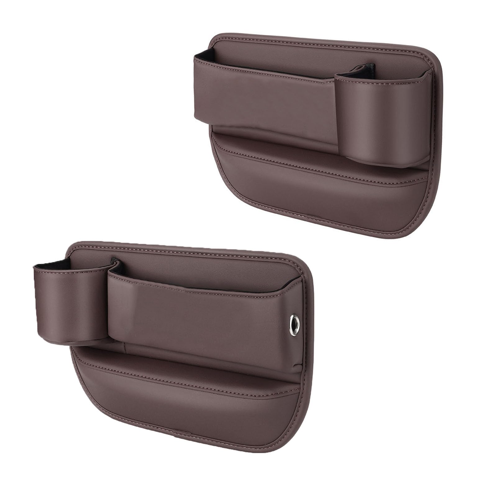 2 Piezas Caja Almacenamiento para Asiento Coche, Compatible con Beijing SicBoX25 X3 SicBoX35 SicBoX55, Organizador de Relleno de Automóvil Multifuncional,Brown