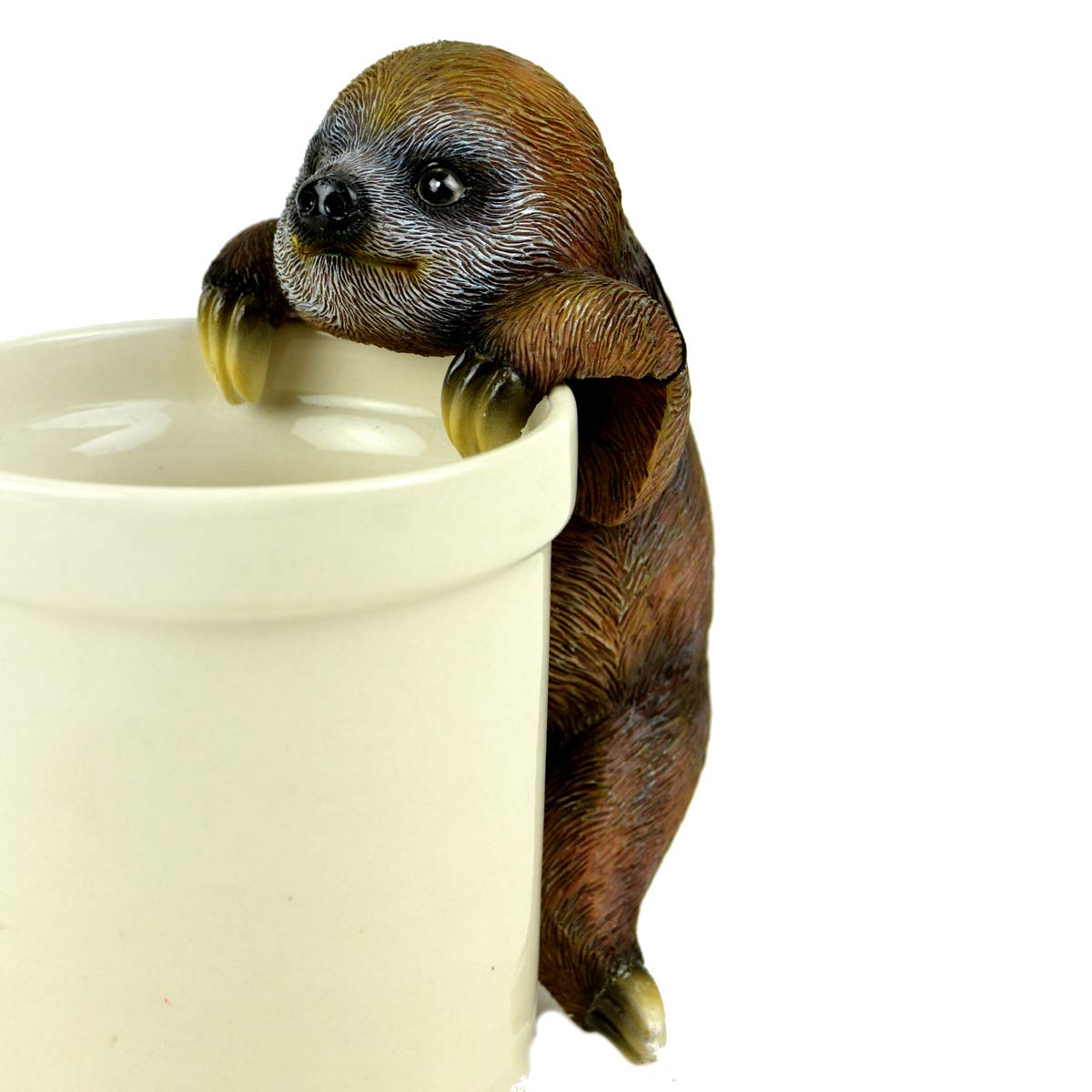 Midwest Design Imports 56239 Brown Sloth Pot Hanger, 6-inch Height