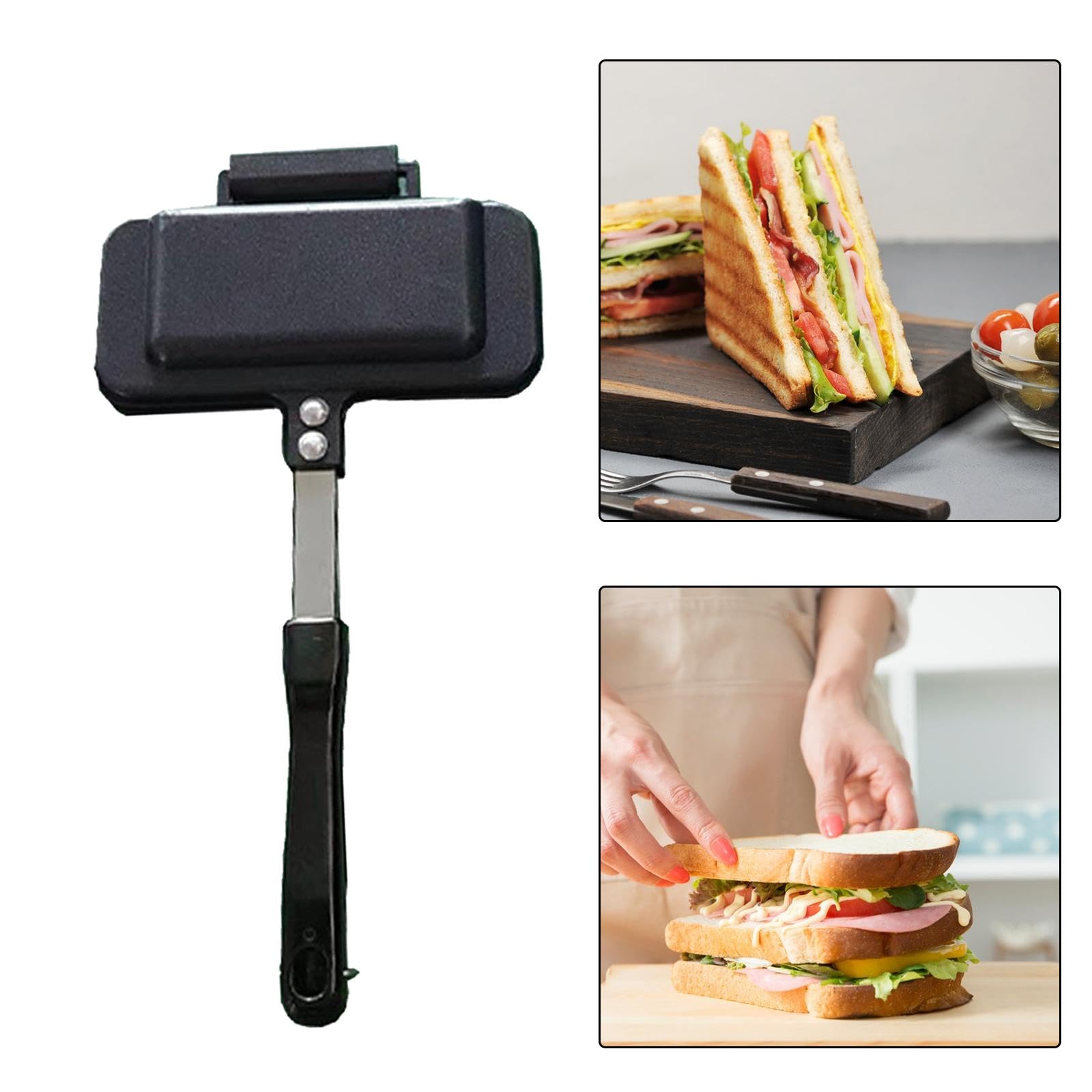 Doppelseitige Bratpfanne, Sandwichmaker, Grillkäse Maker, Sandwich Backblech
