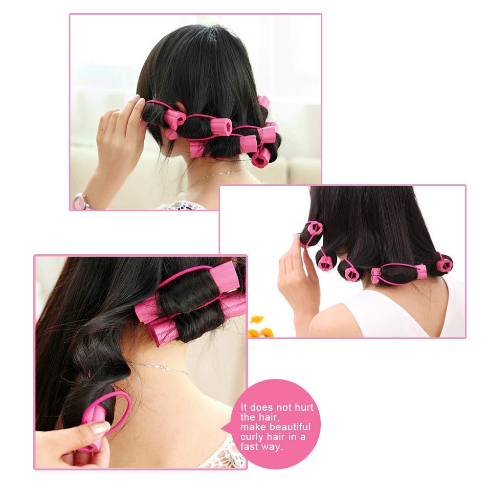 6pcs Magic Foam Sponge Hair Curler DIY Fashion Wavy Hair Travel Home Use Soft Hair Curler Rollers Styling Tools 2