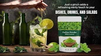 Mint Powder | 100% Pure & Natural Mint Leaves Powder | Ideal for Cooking, Chutneys| 100g