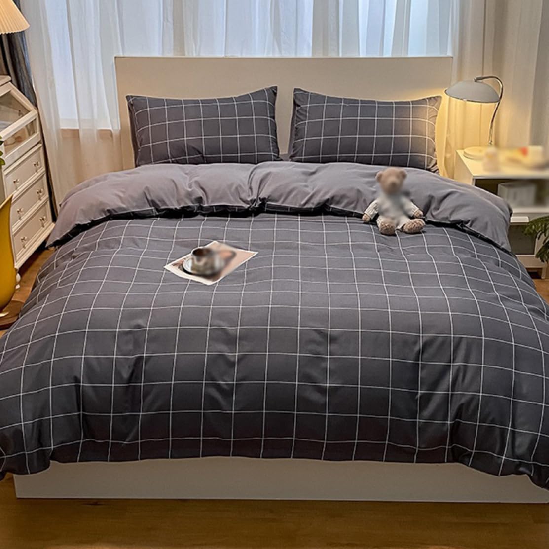 Amazon｜布団カバー 4点 セット 花柄13 ダブル 綿100% 掛け布団カバー