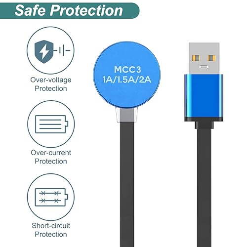 Miniatura 5 de Kissmart Cargador MCC 3 para Olight Odin/Odin Mini/PL-Pro/Baton3/Warrior Mini2/Perun 2/Seeker 3 Pro/Warrior 3s/Baldr Pro R | Cable de carga USB de