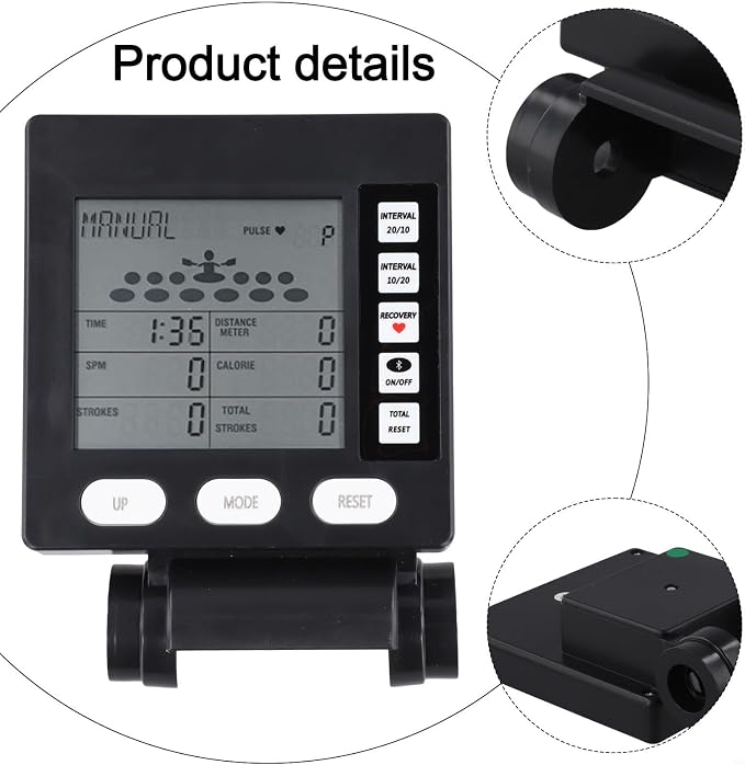 Medidor de remo con pantalla LCD para máquina de resistencia eólica miniatura 4