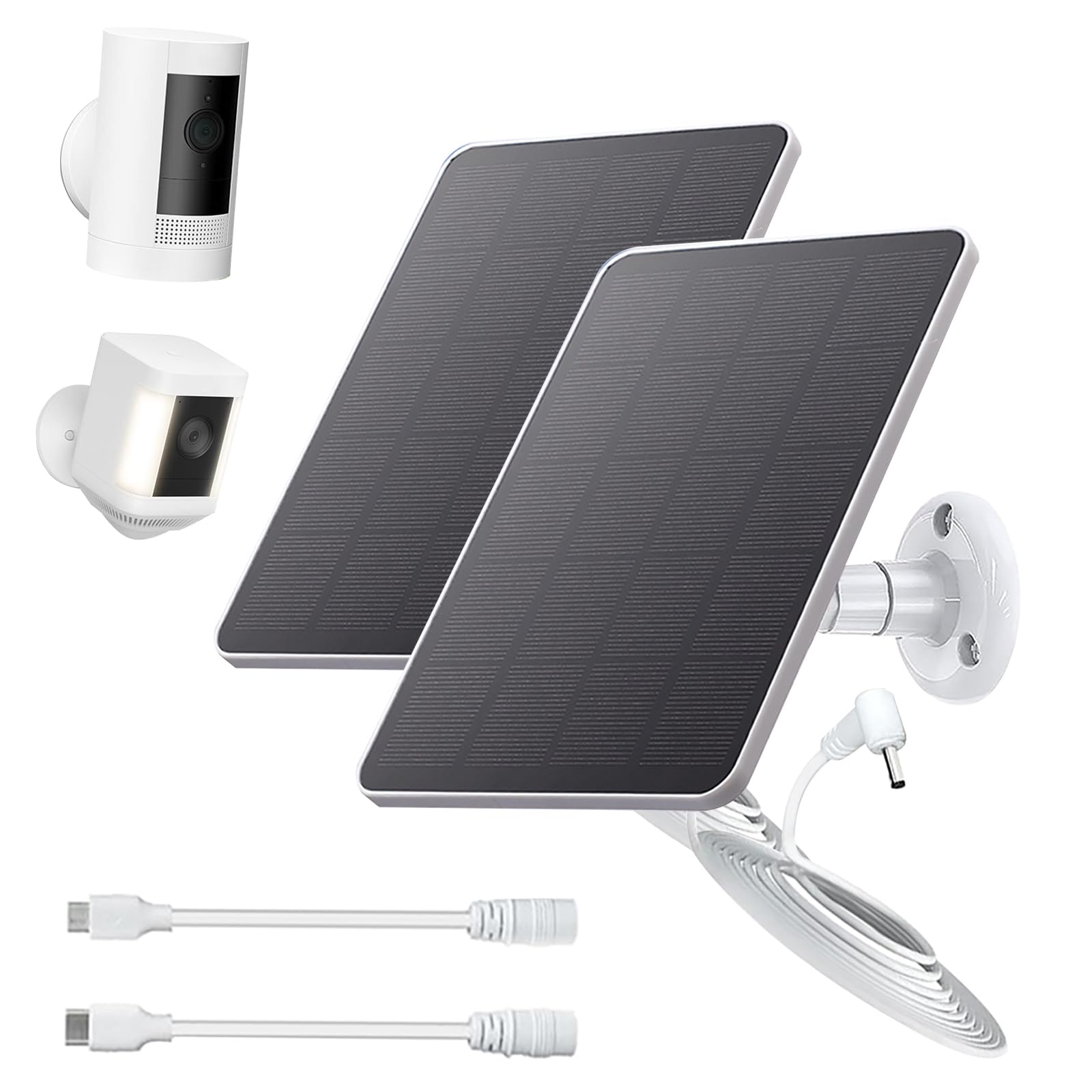 Panneau solaire Ring compatible Stick Up Cam et Spotlight Pro avec câble type C