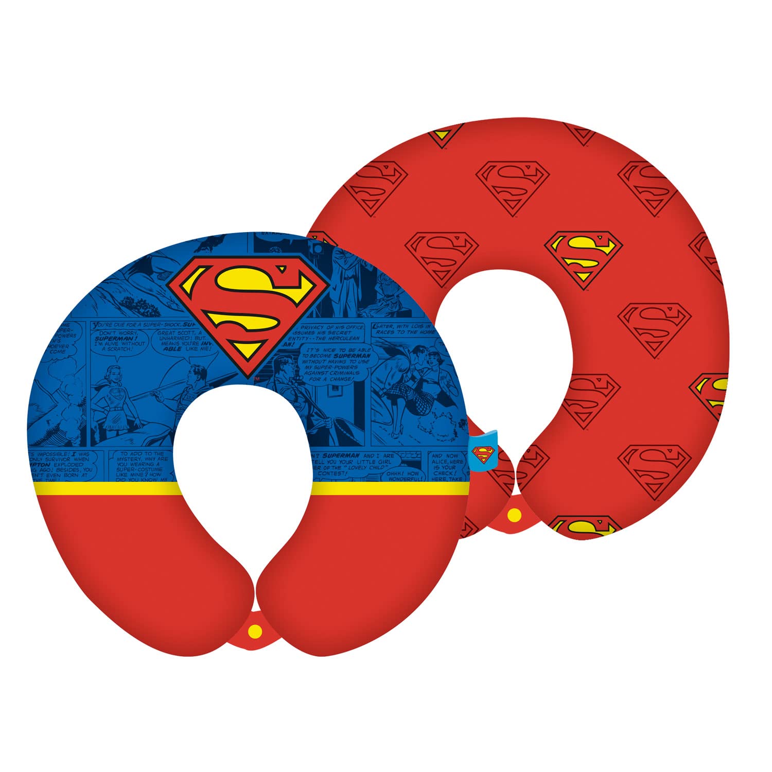 ARDITEX Cushion Neck Pillow Travel Superman Round, Soft, 28 x 28 x 6 cm
