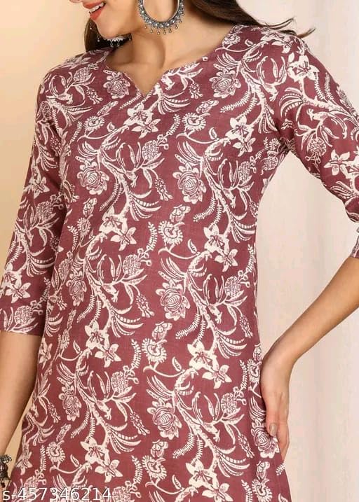 Image of SIROTA Rayon Short Top for Women | Tunic for Jeans | Western Short Kurti | Stylish Straight Ladies Kurta | Ethnic Kurta for Girls