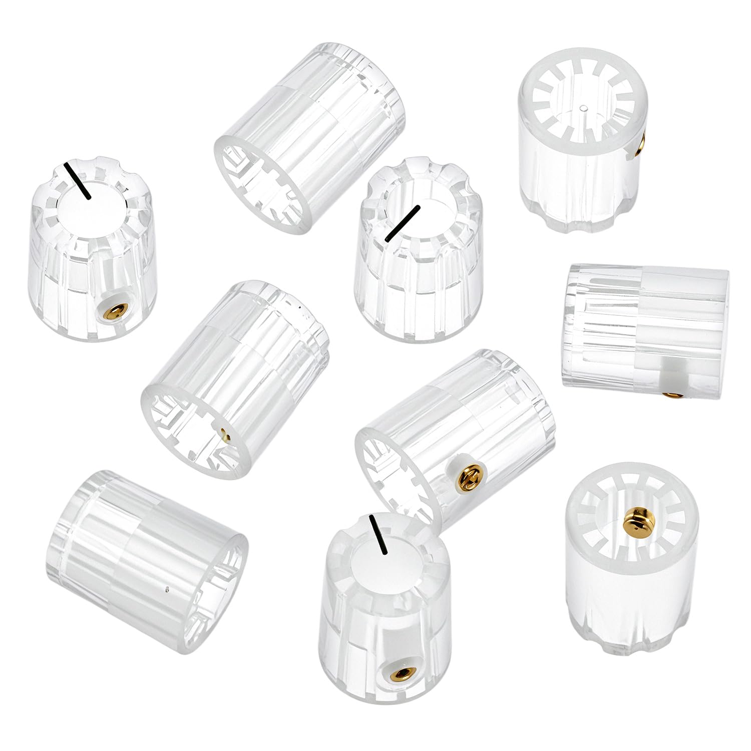 Boutons d'amplificateur QWORK transparents pour réparer vos pédales d'effet