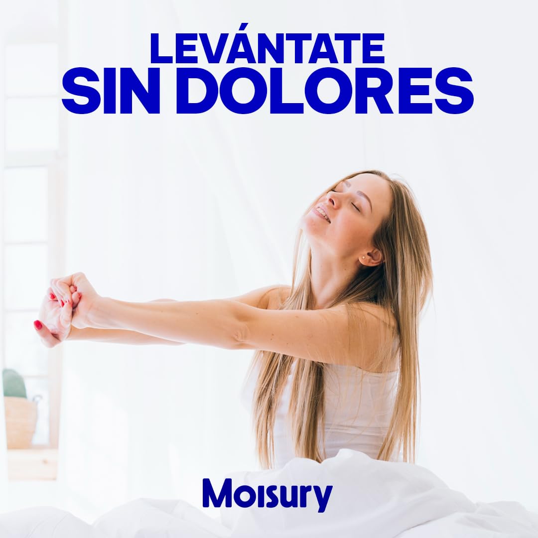 Moisury Colchón viscoelástico 150x190 Efecto Nube - 6 centímetros de viscoelástica Carbono - Colchón de firmeza Alta y Super Adaptable - Óptimo para Dolores de Espalda