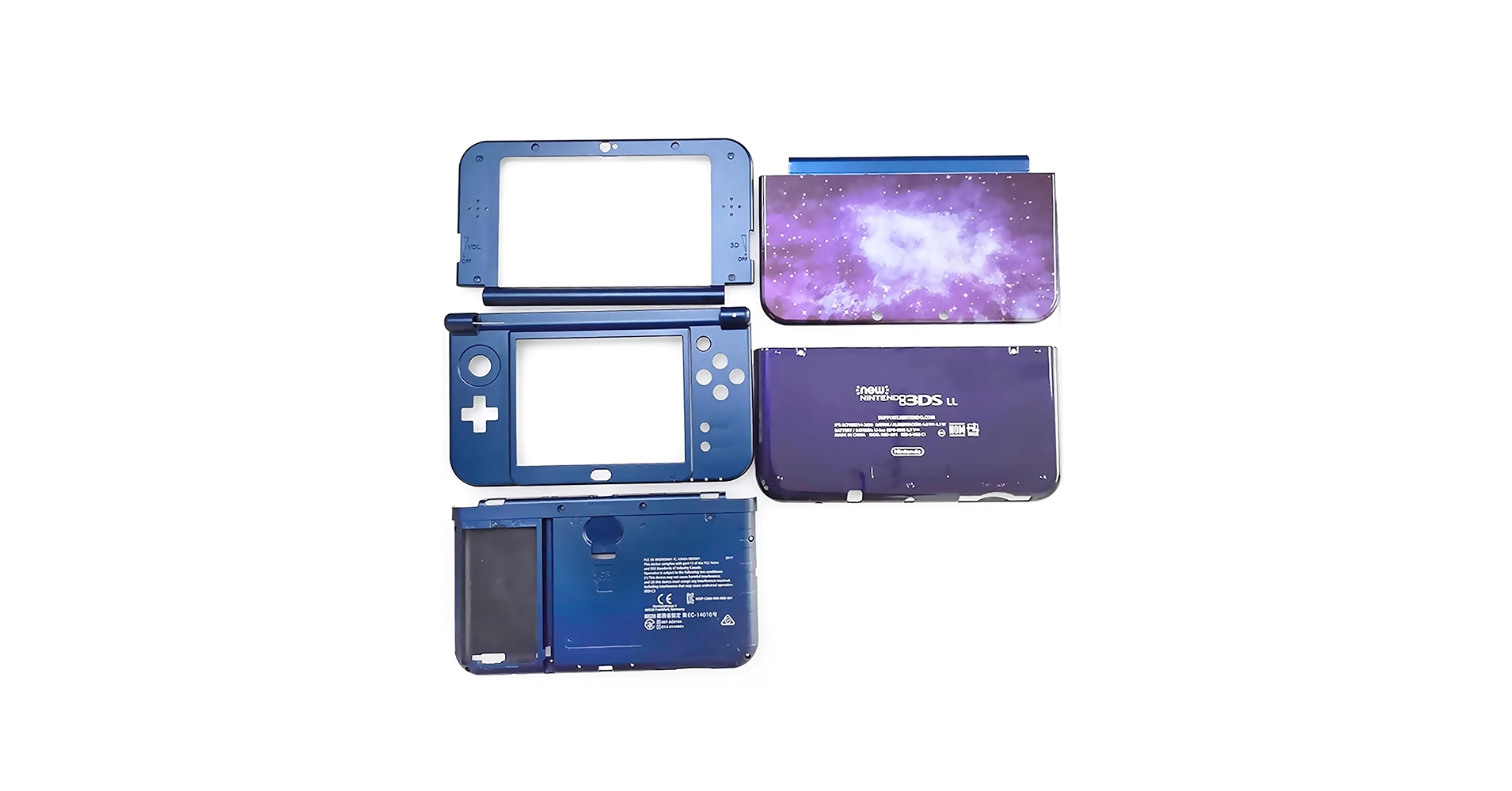 Amazon.co.jp: New3DSXL エクストラハウジングシェルセット 星空