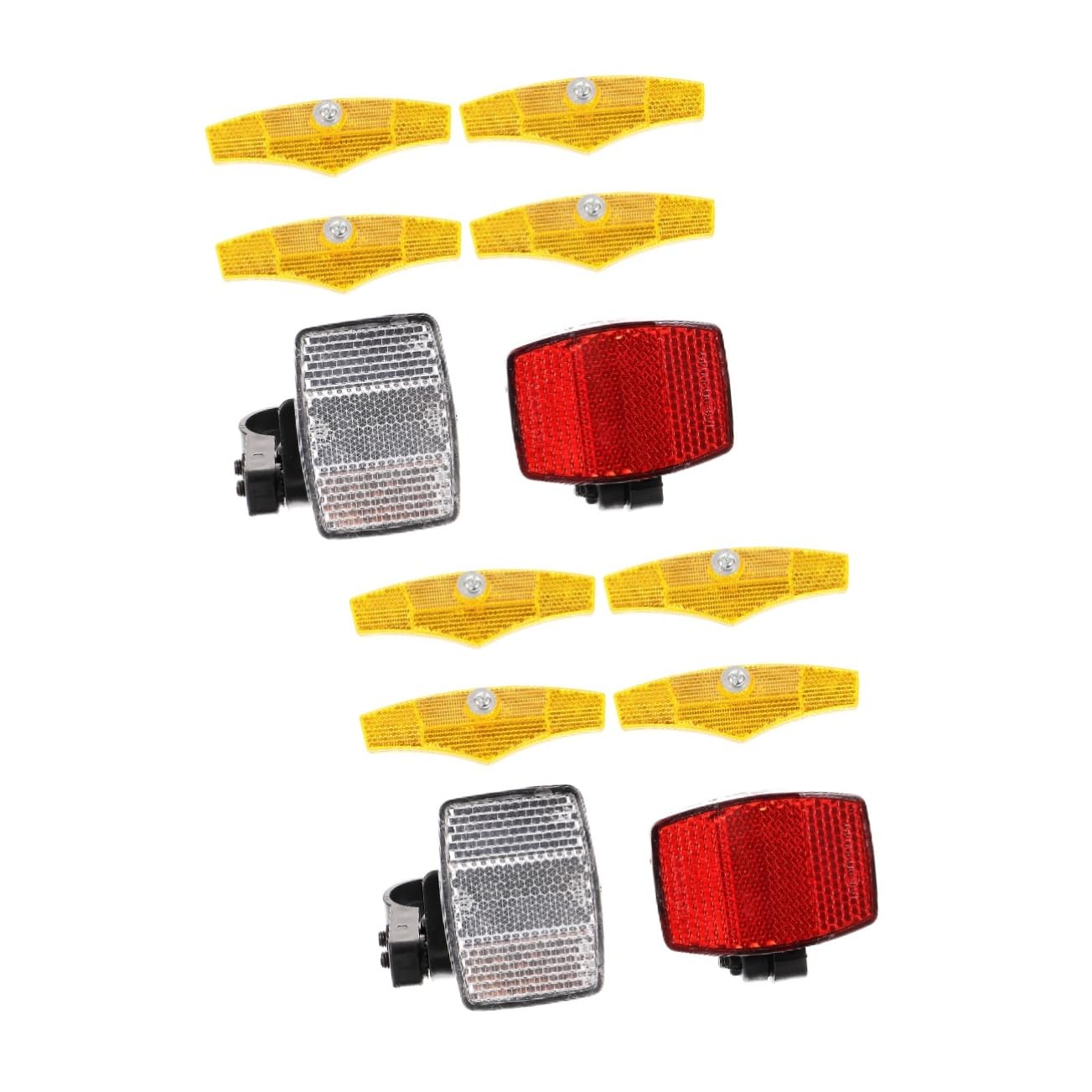 Milisten 2 Sets Bike Reflectors for Handlebars Bike Reflectors Cycling Safety Accessory