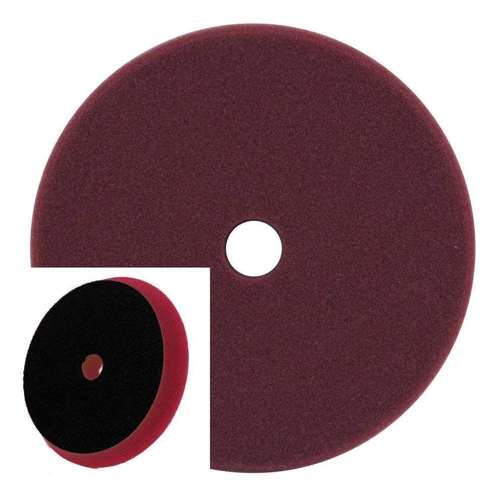 Dino KRAFTPAKET 125mm Polierpad Set, Polierschwämme hart/medium/weich mit Klett im Kegel-Design 125/150, Höhe 25mm, für Stützteller mit Ø-125mm, für Exzenter Poliermaschine Auto
