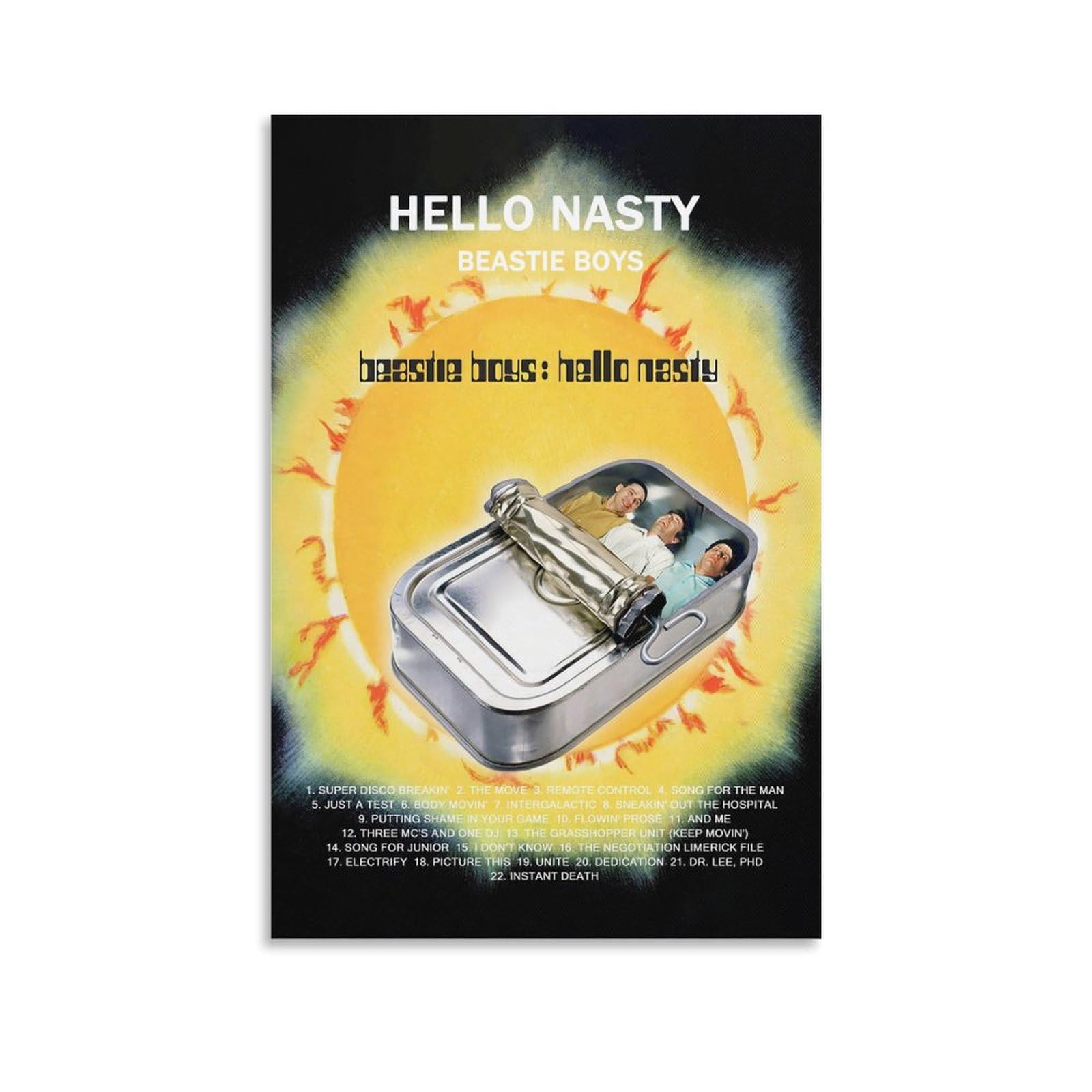 Amazon.com: OPDACHUN Beastie Boys Hello Nasty Canvas Poster