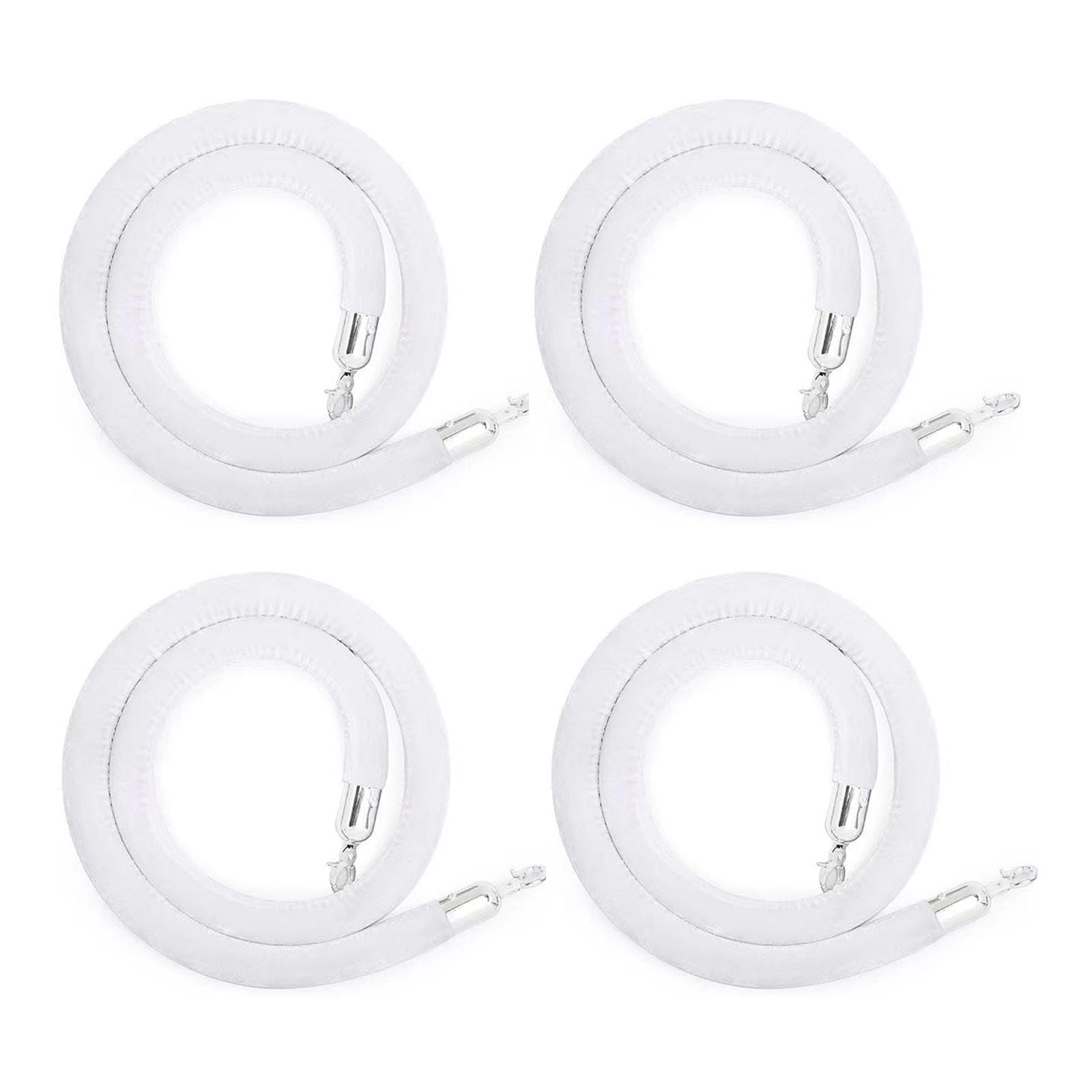 Corde de contrôle des foules barrière rouge 2.5m et blanche 4m pour événements