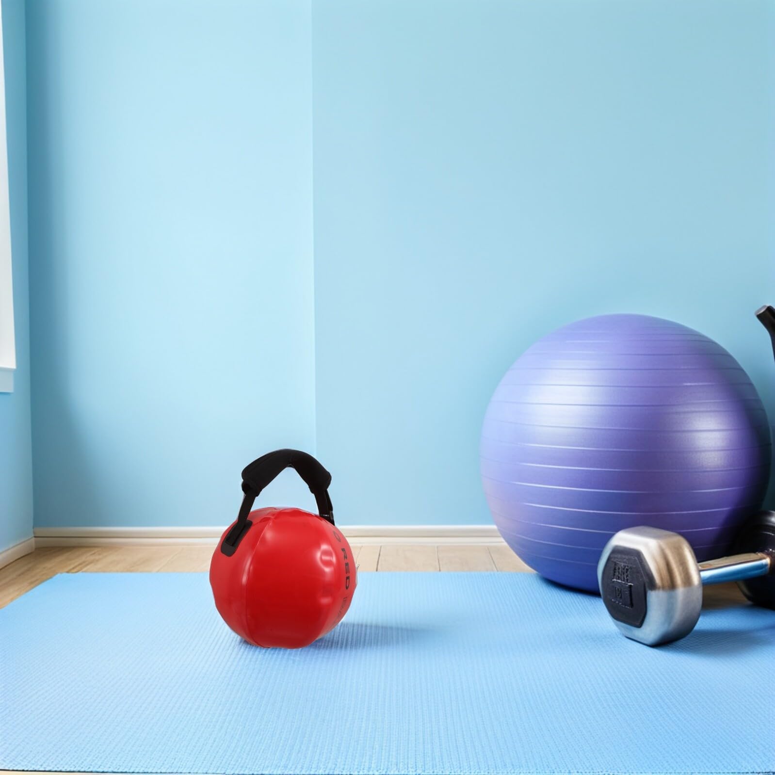 Worek z Piaskiem Wodnym Do Treningu Siłowego Ciężar Wytrzymały Materiał PVC i Kompaktowy Kettlebell Do Ćwiczeń Domu i Zewnątrz Wsparcie dla Sportowców