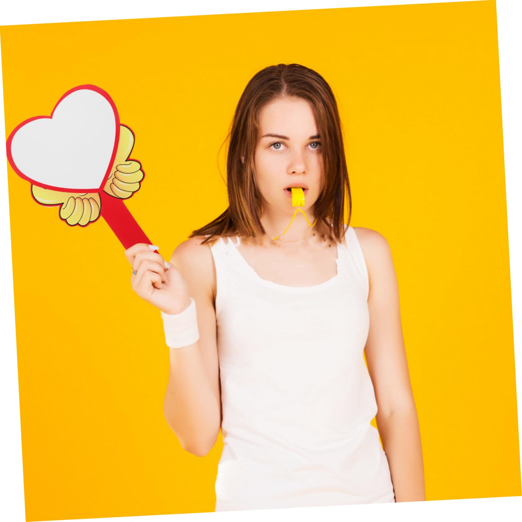 OSOLADY Erasable Scoreboard for Games Judges Student Boards Dry Erase Paddle Single Sided Paddle Board