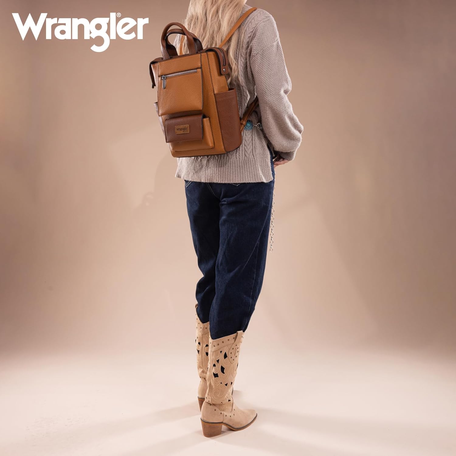 Montana West Wrangler Women Backpack Purse Convertible Backpack Vegan Leather Ladies Anti Theft Backpack with Adjustable Strap - Image 2