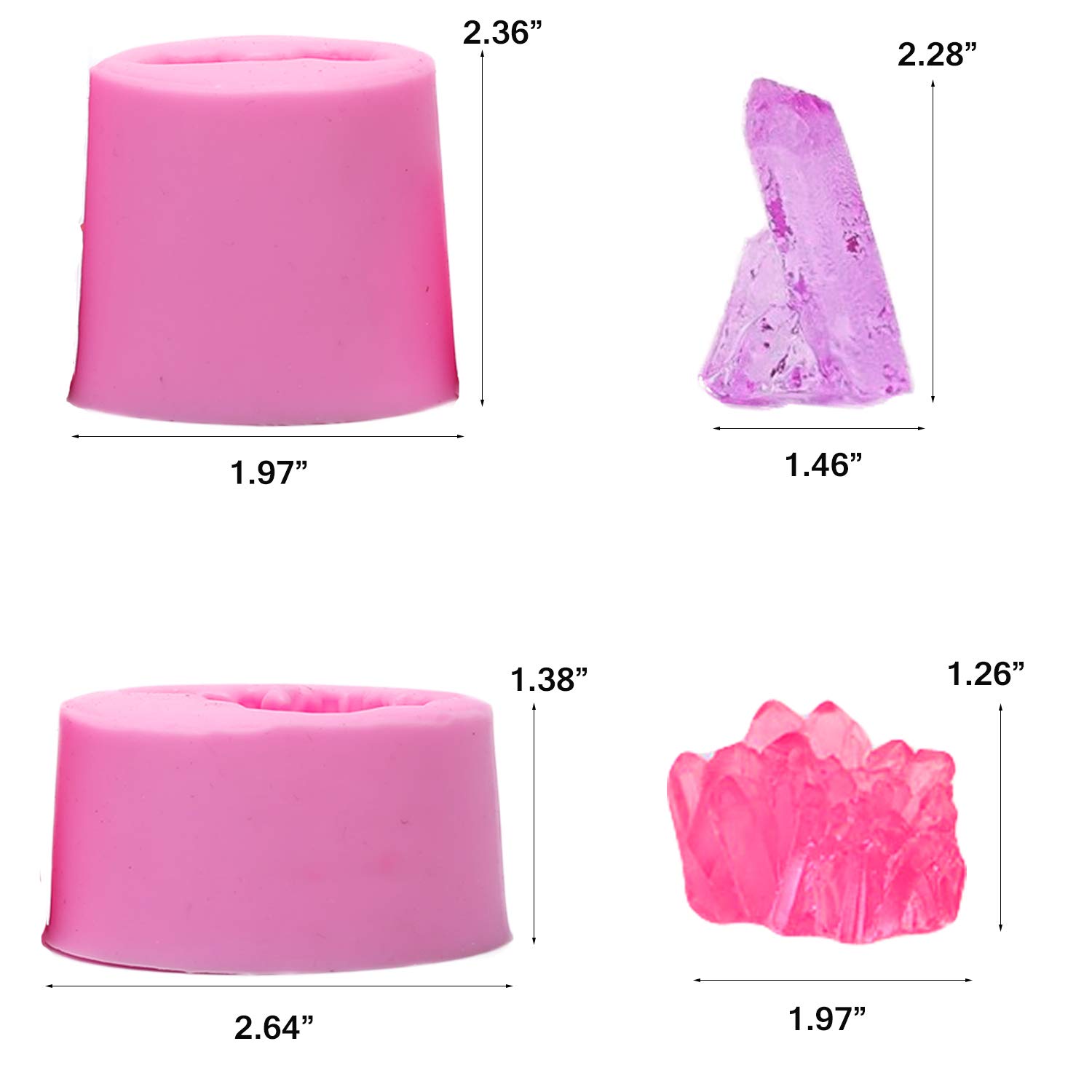 Fai da te a forma di luce in Silicone resina epossidica stampo Shaker stampo gioielli stampo strumenti gioielli stampi sabbie mobili  36