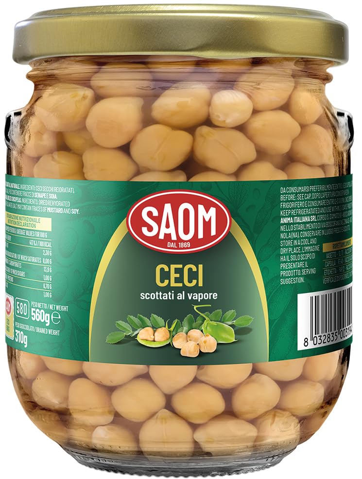 REPLOOD Saom Ceci Scottati al Vapore 560gr in Barattolo di Vetro 12x560gr