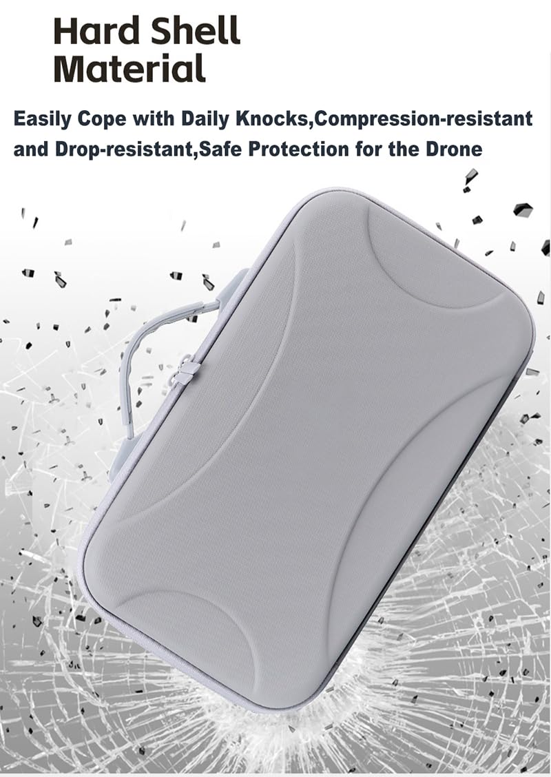 Étui de transport compatible avec DJI Neo 2 et manette RC 2, sac de rangement de protection portable en PU pour accessoires de drone Neo 2