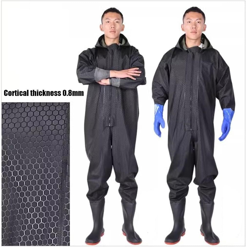 Wodery wędkarskieButy do brodzeniaButy do brodzeniaUbrania wędkarskie i myśliwskieZ gumowymi rękawiczkami(Black 1,37 EU)