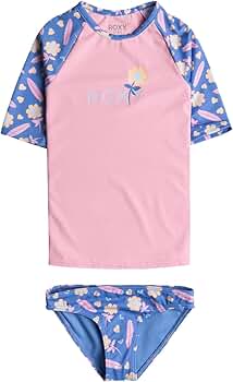 Amazon.com: Roxy Girls Short Sleeve Rashguard Set