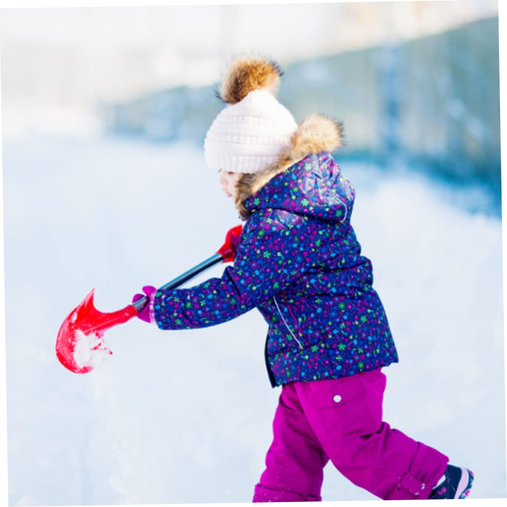 Pala De Nieve para Niños Pala De Playa con Mango De Acero Inoxidable Pala De Plástico Herramienta De Nieve para Palear 3 Palas De Playa para Niños