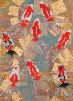 Amazon.co.jp: 山本宏幸 絵画 金魚 琉金 和風 絵 日本画 インテリア