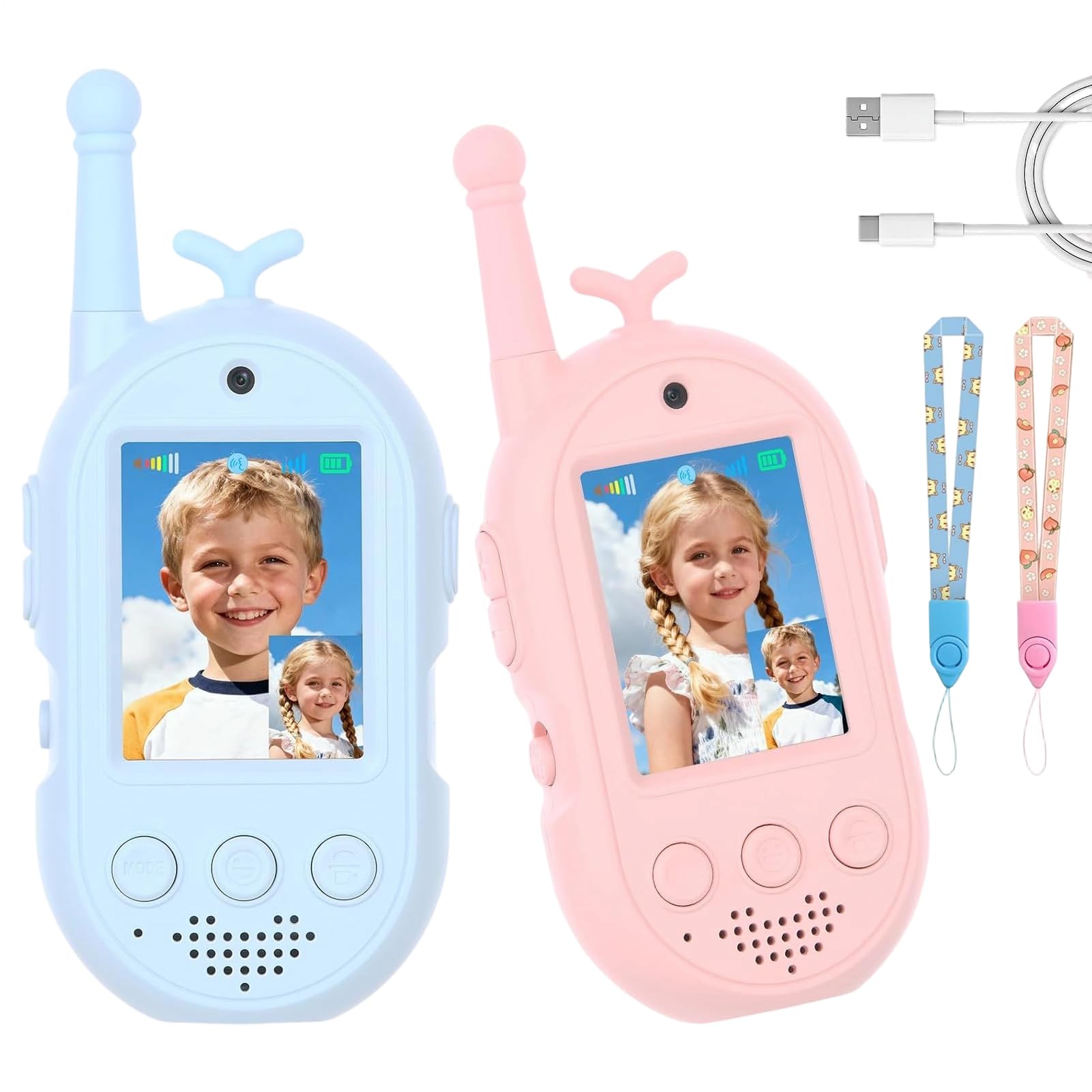 Walkie-Talkies Vidéo pour 2 Pièces Jouet d'Extérieur