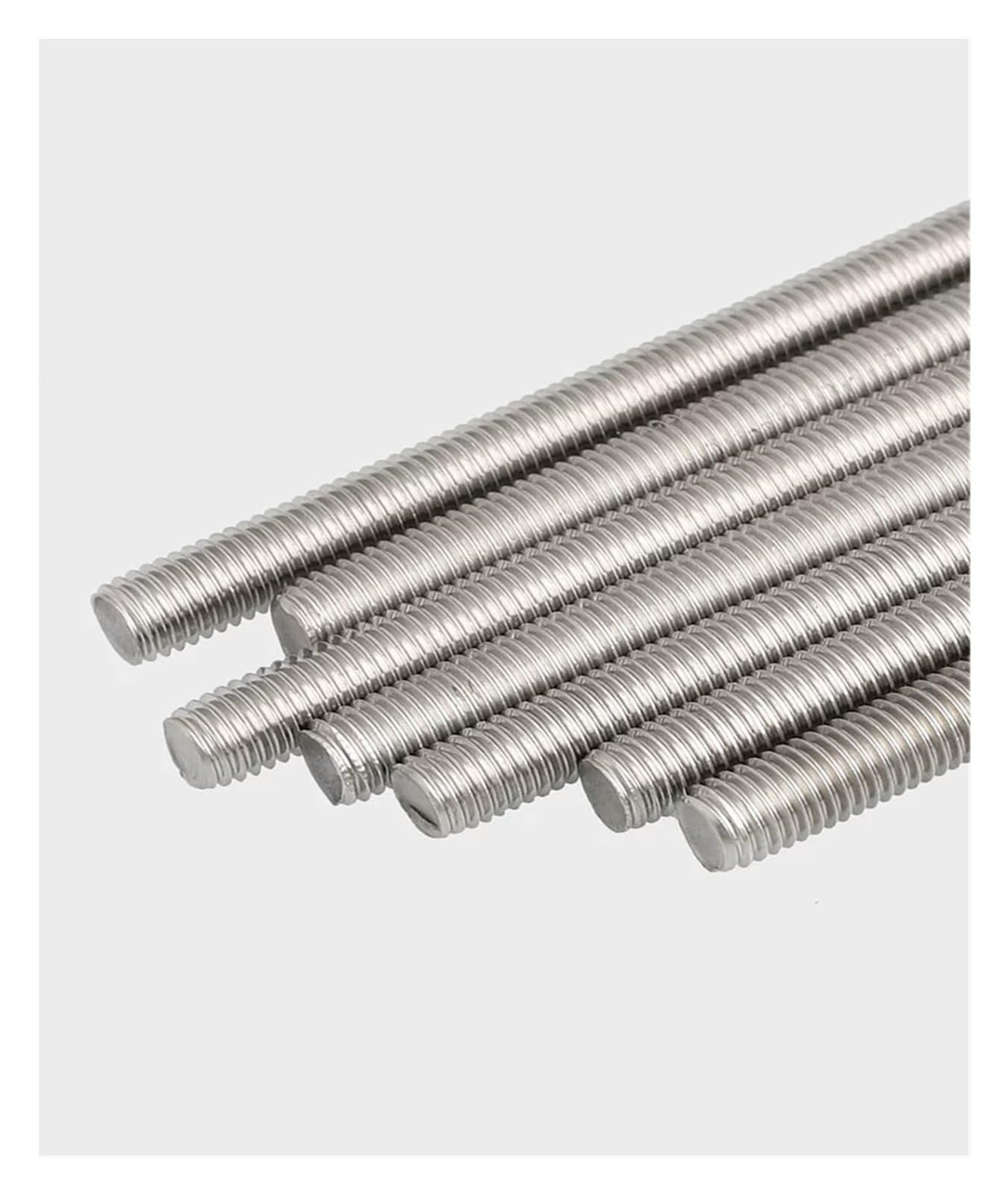 Varilla roscada, 1 pieza M2-M20 304, varilla roscada de acero inoxidable, perno sin cabeza, varilla de eje de rosca completa, espárrago de barra(M16x500)