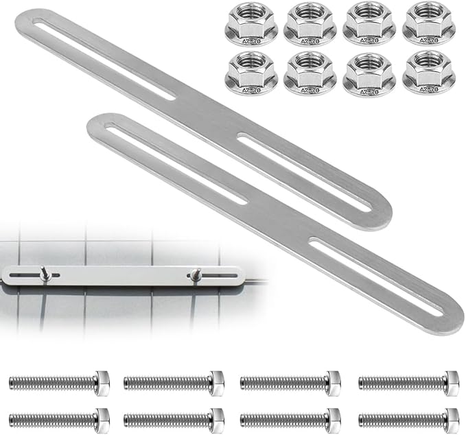 Fiotha Fence Post Box Fixing Kit, Pack of 2 Fence Fasteners, Fence