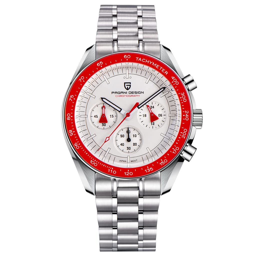 HaiqinPagani Design 007 Seamaster Automatic Diving Watches for Men Stainless Steel Milanese Bracelet, Ceramic Bezel, Sapphire Curved Mirror, Waterproof Mechancial Wrist Watch