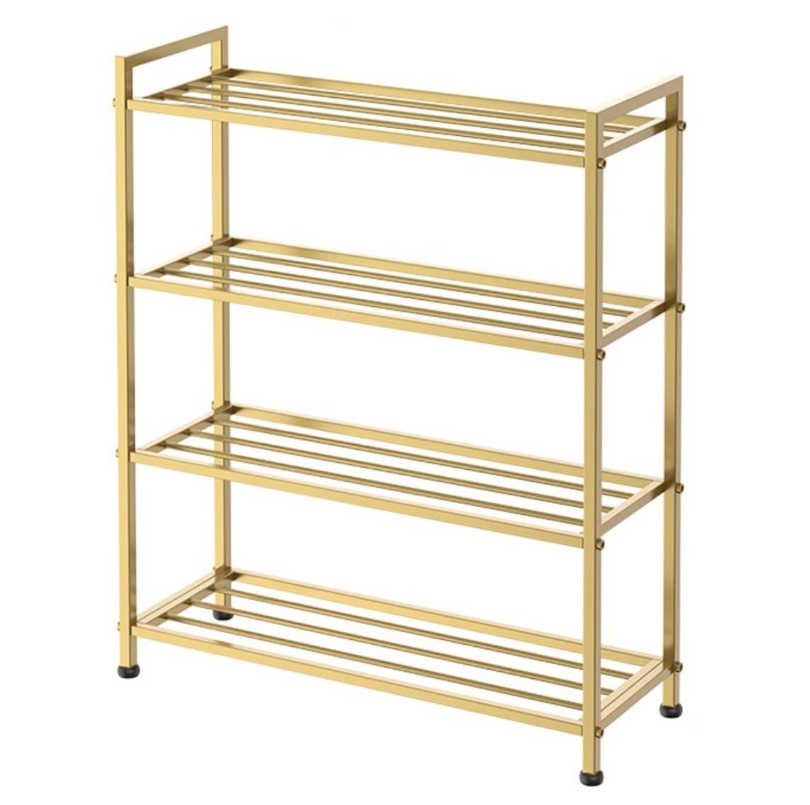 DANNMPX Shoe Rack Metal Shoe Rack Storage Organizer Shelf Home Stand For Closet Entryway Hallway Storage(4 Tiers)