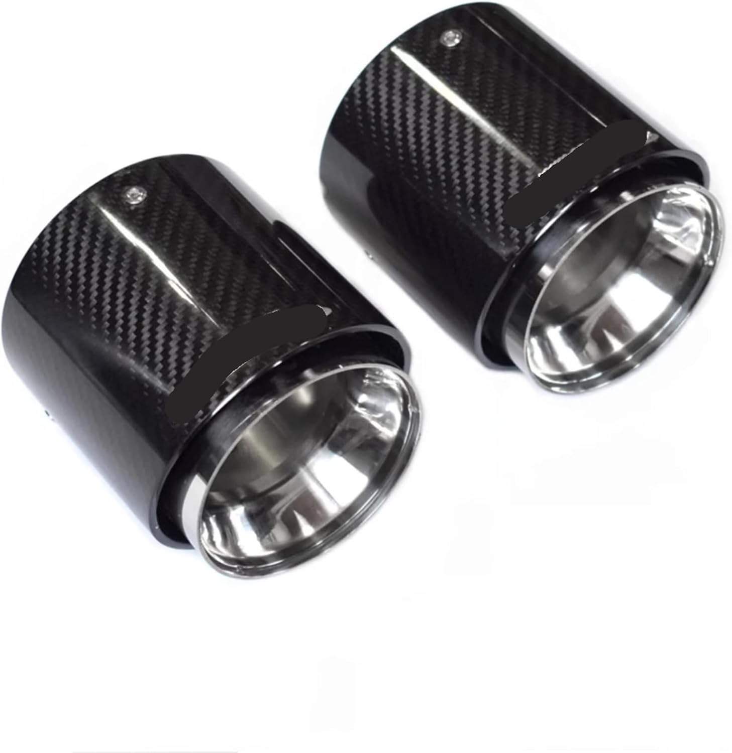 1 PC Forged Polished Black Carbon Exhaust Tip Tips, For Mini - Foto 6