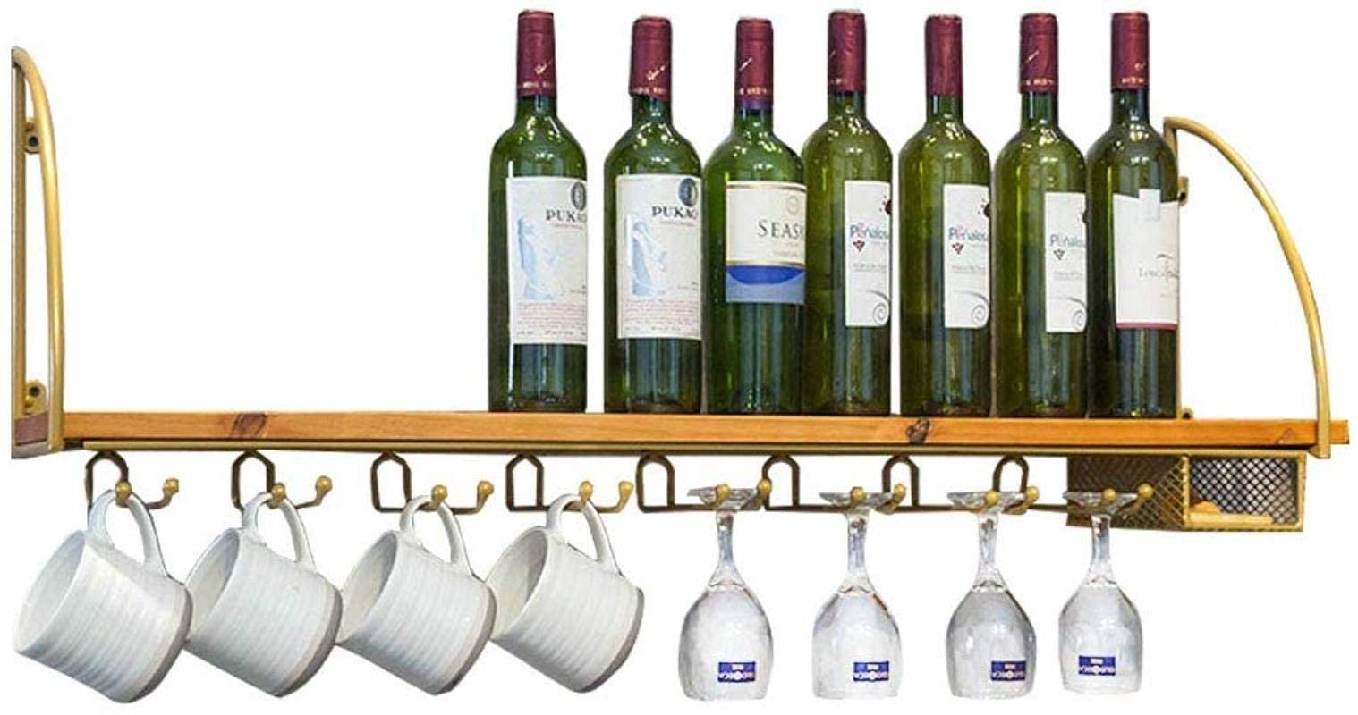 Étagère murale porte-bouteilles en fer pour libérer de l'espace dans la cuisine