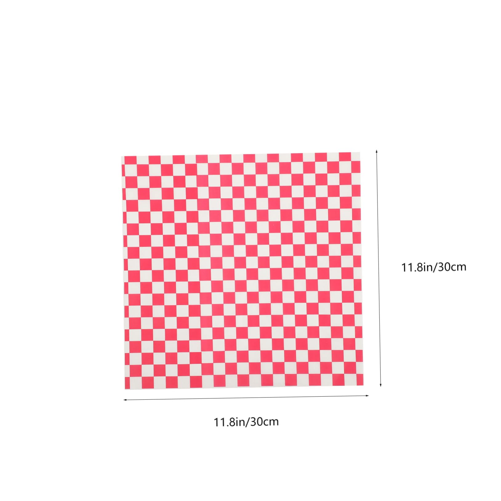 PRETYZOOM 50 Sheets Greaseproof Paper Checkered Baking Paper for Sandwiches Cakes and Snacks for Parties and Gatherings Lightweight and Tear Resistant