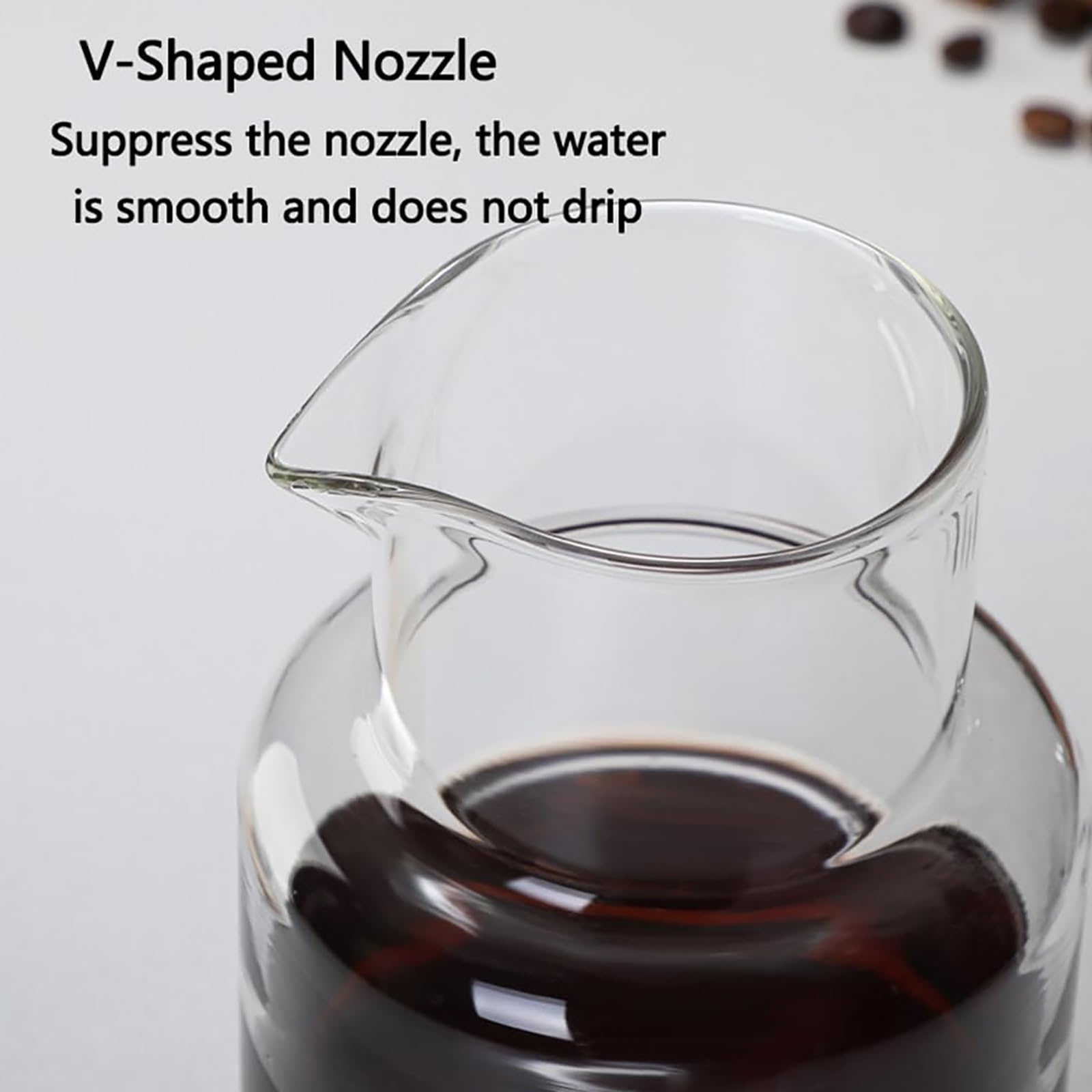Cold Kaffeebereiter 600 Ml / 20 Oz füR Eiskaffee Im Slow-Drip-Verfahren mit Einstellbarer Tropfgeschwindigkeit, Aus Borosilikatglas, füR 6–8 Tassen, füR Zu Hause Und Als KaffeezubehöR(Gray)