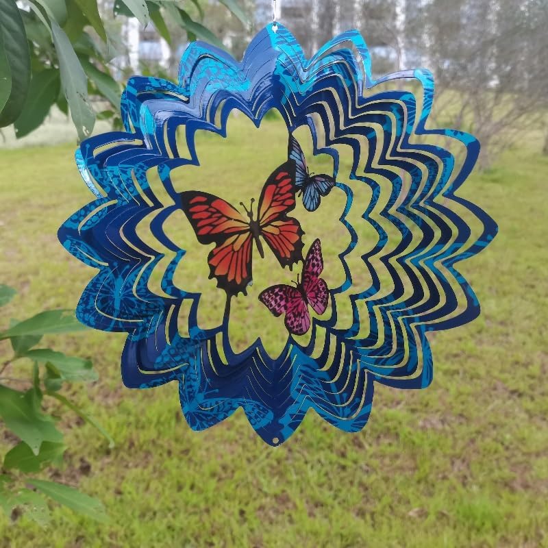 Wind Spinners Hanging Wind Spinner, 3D Metal Outdoor Clearance 10"