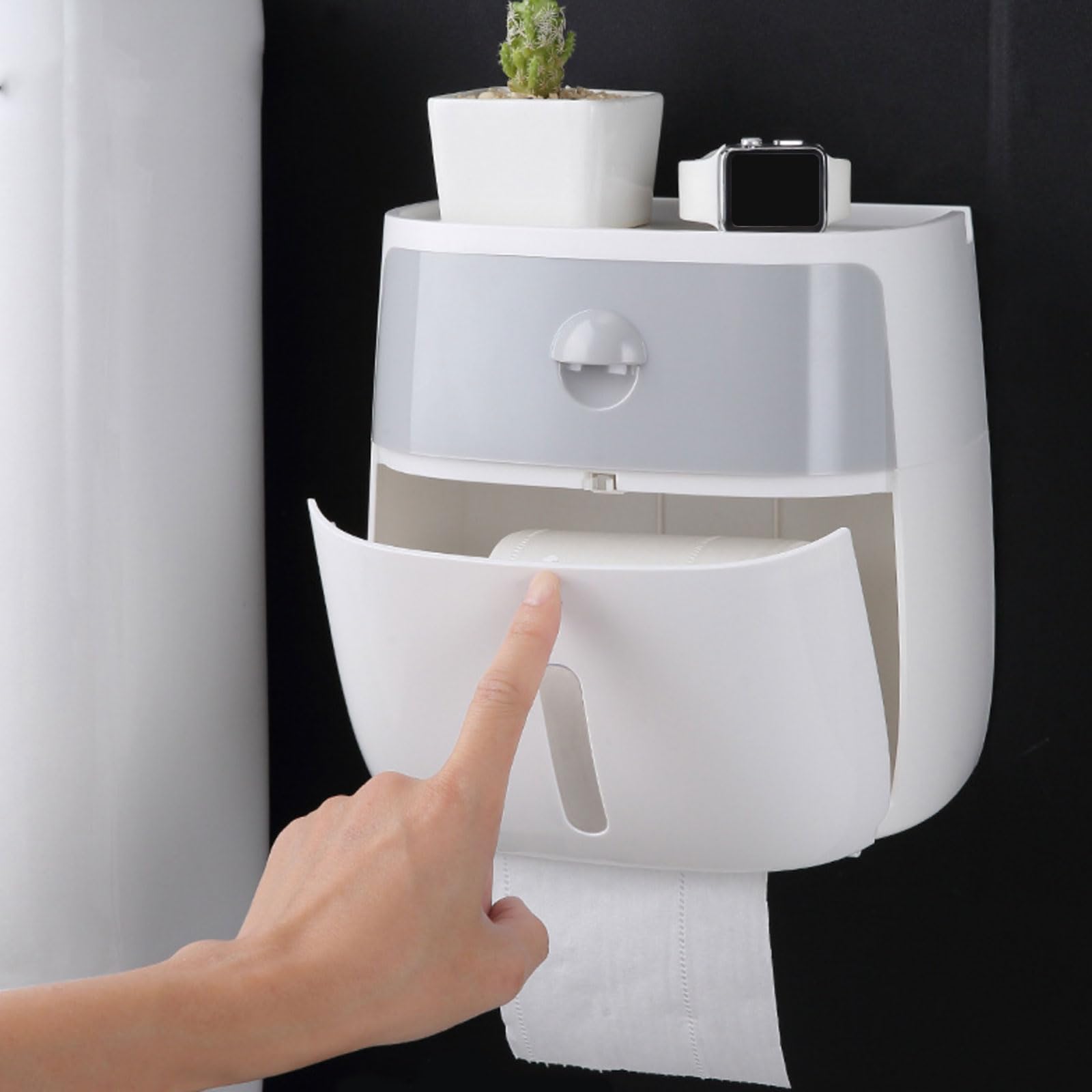 Montesy Portable Waterproof Holder And Phone Stand Fashion Accessory for Bathroom Storage Box Accessories