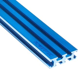 POWERTEC 71182 Multi T-Tracks | 36” Long - 2-1/4” High | Universal T Track Extrusion for Woodworking